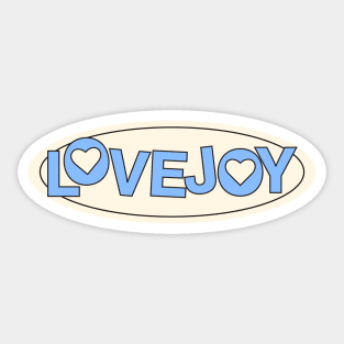 Lovejoy Band Name Sticker